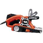 Ponceuse - Polisseuse BLACK+DECKER Ponceuse a Bande 720 W KA88-QS Poignee Reglable pour les Travaux de Bricolage en Bois