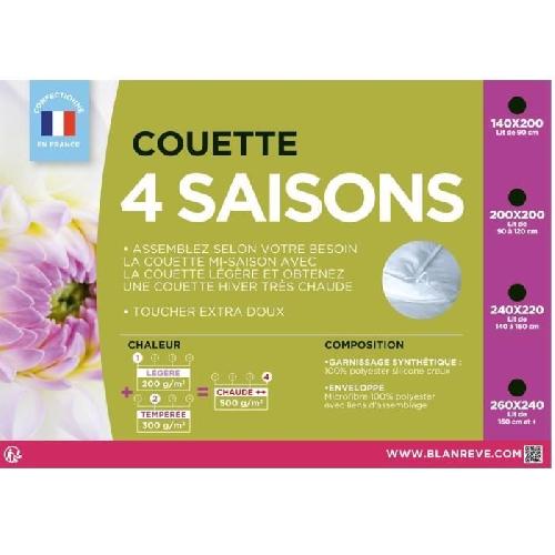 Couette BLANREVE Couette 4 saisons - 140 x 200 cm - Blanc
