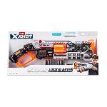 Blaster Verrouillable - ZURU - XSHOT Skins Lock Gun - Blaster avec combinaison de verrouillage et canon rotatif a 8 flechettes