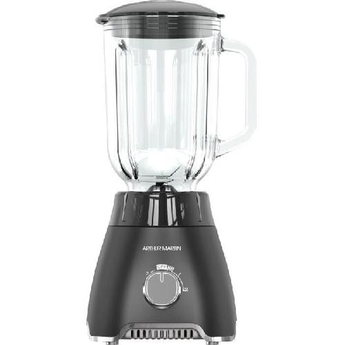 Blender Blender - ARTHUR MARTIN - AMPB40 -Bol en verre gradue 1.5L - 400W - 2 vitesses + pulse - Gris