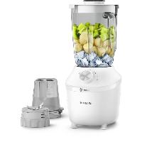 Blender Blender - PHILIPS - Serie 3000 HR2291-20 ? Blanc ? Bol en verre capacite 1.25L ? 2 vitesses ? 600W