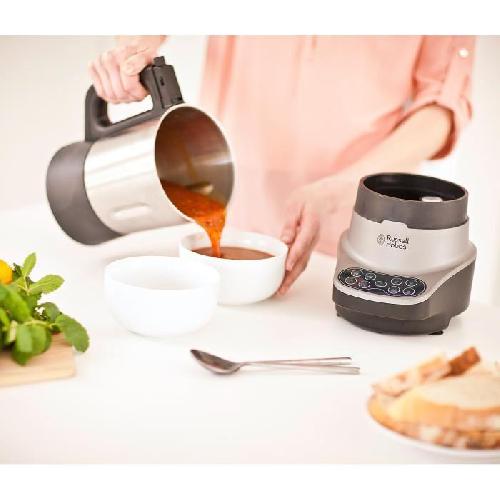 Blender Blender chauffant - RUSSELL HOBBS Soup & Blend 2-en-1 - 800 W - Bol inox 1.75 L - 8 programmes - 21480-56