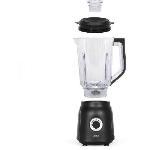 Blender Blender - LIVOO - 1.5 L - 600 W - 22 000 tours/min - 2 vitesses - Noir