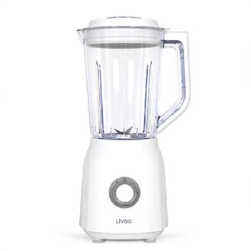 Blender Blender - LIVOO - 1.5 L - 600 W - 22 000 tours/min - 2 vitesses - Turbo blanc