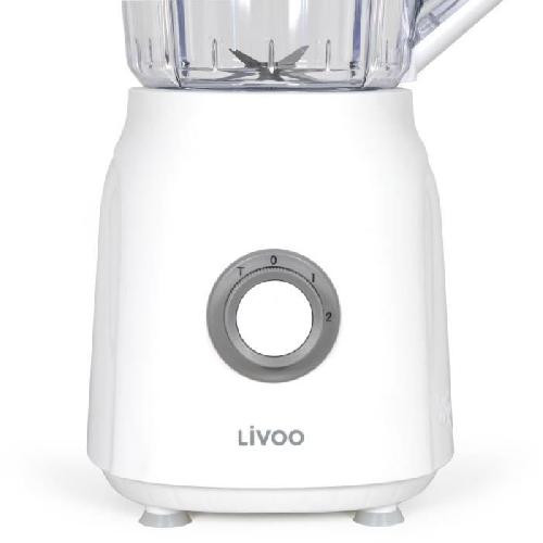 Blender Blender - LIVOO - 1.5 L - 600 W - 22 000 tours/min - 2 vitesses - Turbo blanc