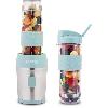 Blender Mini blender - H.KoeNIG - SMOO16 - 300 W - 570 mL - Sans BPA - Bleu pastel - 2 gourdes incluses