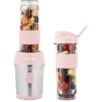 Blender Mini blender - SMOO12 - 300 W - 570 mL - Rose pastel - 2 gourdes incluses