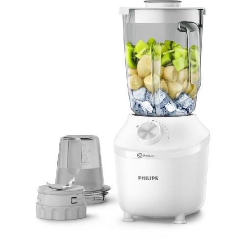 Blender Blender - PHILIPS - Serie 3000 HR2291/20 ? Blanc ? Bol en verre capacité 1.25L ? 2 vitesses ? 600W