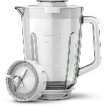 Blender Blender - PHILIPS - Serie 3000 HR2291/20 ? Blanc ? Bol en verre capacité 1.25L ? 2 vitesses ? 600W