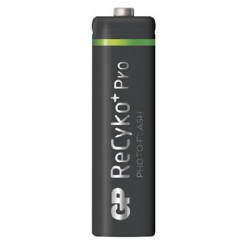Blister de 4 piles rechargeables -Photo Flash- Recyko LR6-AA 2600mAh - GP Batteries