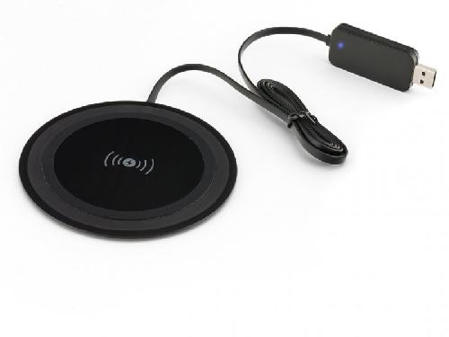 Chargeur Induction Qi Bloc de chargement rapide sans fil certifie Qi noir