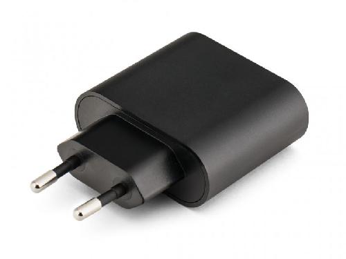 Chargeur Induction Qi Bloc de chargement rapide sans fil certifie Qi noir avec adaptateur