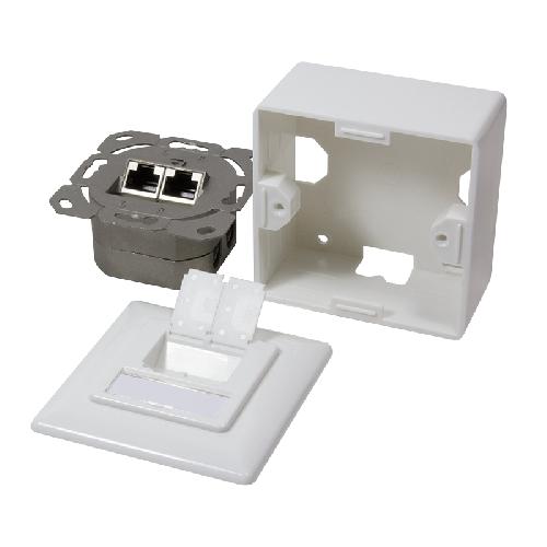 Accessoires Serveur Bloc modulaire Ethernet - RJ45 cat.5e - 2 prises - 250 MHz