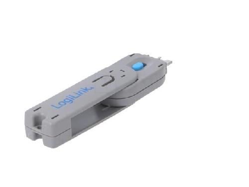 Cable - Connectique Pour Peripherique Bloqueur de port USB - bleu