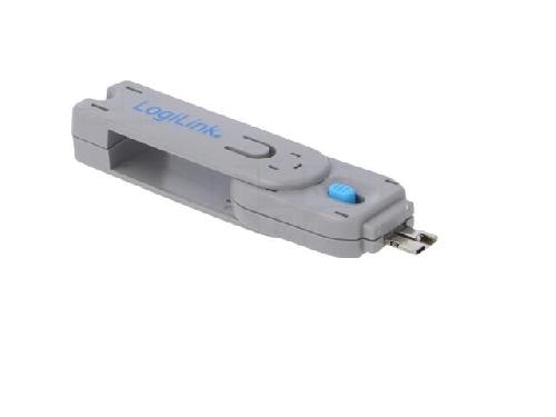 Cable - Connectique Pour Peripherique Bloqueur de port USB - bleu