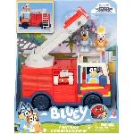 Vehicule Miniature Assemble - Engin Terrestre Miniature Assemble Bluey Le camion de Pompier de Bluey - Univers miniature - MOOSE TOYS - Des 3 ans