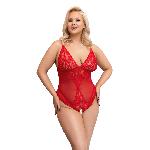 Body Body 120 rouge dentelle ouvert taille 2XL