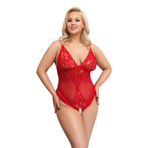 Body Body 120 rouge dentelle ouvert taille 2XL