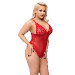 Body Body 120 rouge dentelle ouvert taille XL
