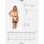 Body Body avec Jarretelles Lilines - Femme - L-XL - beige