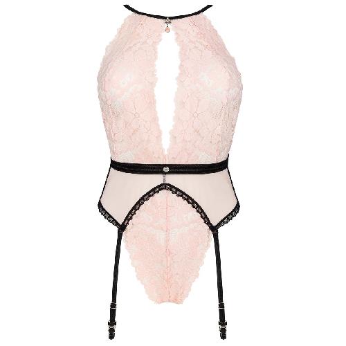 Body Body avec Jarretelles Lilines - Femme - L-XL - beige