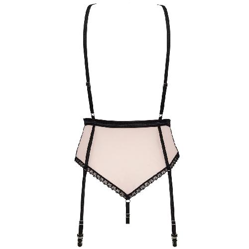 Body Body avec Jarretelles Lilines - Femme - L-XL - beige