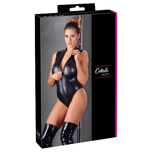 Body Body noir effet mouille avec zip taille S