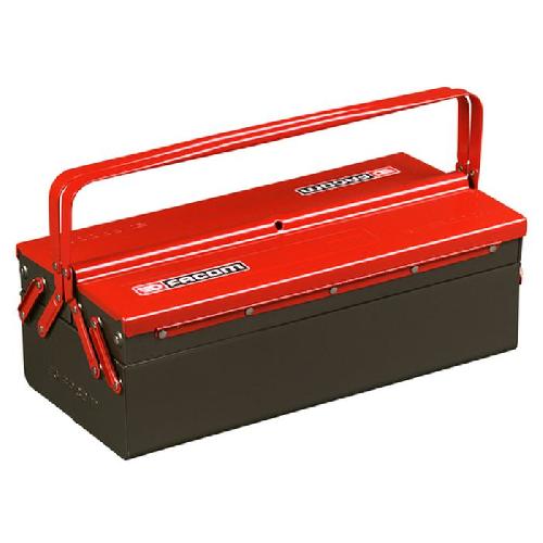 Boite A Outils - Caisse A Outils (vide) Boite a outils metallique - FACOM - BT.9 - 3 Cases - Noir - Rouge - 20 kg