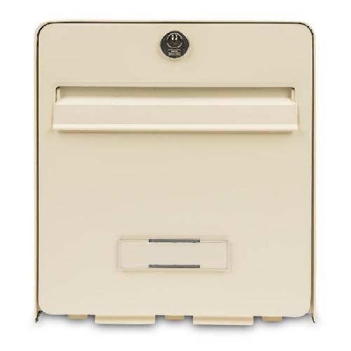 Boite Aux Lettres Boîte aux lettres - BURG WACHTER - Favor - Acier galvanisé - 1 porte - Beige