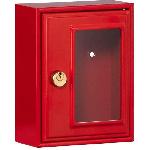 Armoire - Boite A Cle Boite d'urgence - BURG-WACHTER - Modele 6161 - 167 x 130 x 64 mm - Marteau inclus - Metal rouge