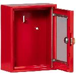 Armoire - Boite A Cle Boite d'urgence - BURG-WACHTER - Modele 6161 - 167 x 130 x 64 mm - Marteau inclus - Metal rouge