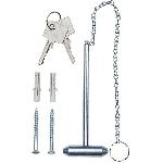 Armoire - Boite A Cle Boite d'urgence - BURG-WACHTER - Modele 6161 - 167 x 130 x 64 mm - Marteau inclus - Metal rouge