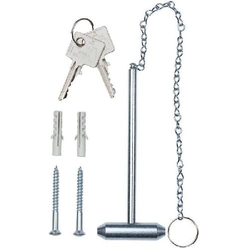 Armoire - Boite A Cle Boite d'urgence - BURG-WACHTER - Modele 6161 - 167 x 130 x 64 mm - Marteau inclus - Metal rouge