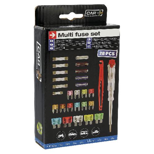 Fusibles pour auto ATO Boite De Fusibles + Accessoires 28 Pieces dont 10A