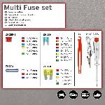 Fusibles pour auto ATO Boite De Fusibles + Accessoires 29 Pieces dont 10A - Swiss Drive