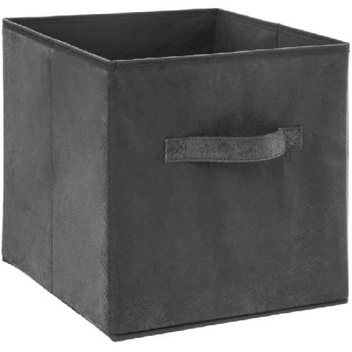 Boîte de rangement/tiroir pour meuble  31x31 cm - Velours Gris foncé