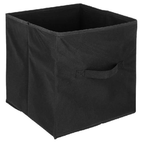Boite de rangement-tiroir pour meuble en tissu 31x31 cm - Noir