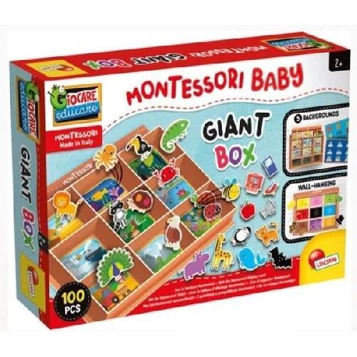 Jeu D'apprentissage Boîte géante - LISCIANI - Montessori Baby - Activités variées - Classifications et découvertes - Babillard robuste