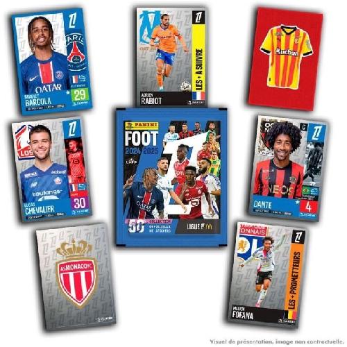 Jeu De Stickers Boîte - PANINI - Foot Ligue 1 2024-2025 - McDonald's - 50 pochettes - 350 stickers