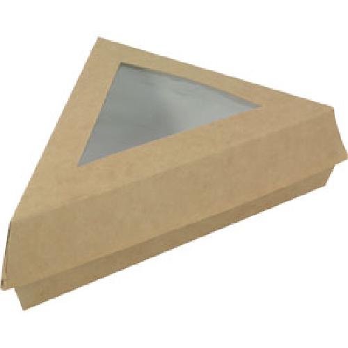 Boites patissieres triangle carton brun 170x170x130mm -x300- - archives