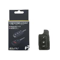 Boitier - Coque De Cle - Telecommande Boutons Caoutchouc Adaptables Pour Dacia- Renault 3 Boutons Cle Retractable