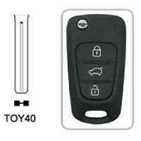 Boitier - Coque De Cle - Telecommande Hk006-Hk307 - Coque Compatible Hyundai-Kia 3 Boutons