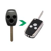 Boitier - Coque De Cle - Telecommande HON320 - Coque et lame compatible avec Honda 3 boutons