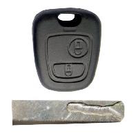 Boitier - Coque De Cle - Telecommande PSA21 - Coque PSA 2 boutons Boitier - Coque De Cle - Telecommande PSA21 - Coque PSA 2 boutons