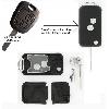 Boitier - Coque De Cle - Telecommande PSA210 - Coque de cle compatible avec Peugeot type C-PSA21 avec lame fraisee de 8mm retractable