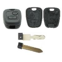 Boitier - Coque De Cle - Telecommande PSA24B - Coque de cle PSA. 2 boutons Boitier - Coque De Cle - Telecommande PSA24B - Coque de cle PSA. 2 boutons