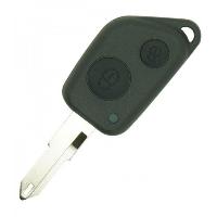Boitier - Coque De Cle - Telecommande PSA27C - Coque de cle compatible avec Citroen Saxo - 2 Boutons avec lame crantee Boitier - Coque De Cle - Telecommande PSA27C - Coque de cle compatible avec Citroen Saxo - 2 Boutons avec lame crantee