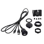 Boitier integre montage sur tableau de bord USB-A USB-C