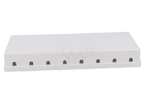Cable - Connectique Pour Peripherique Boitier mural RJ45 femelle X8 Keystone - blanc