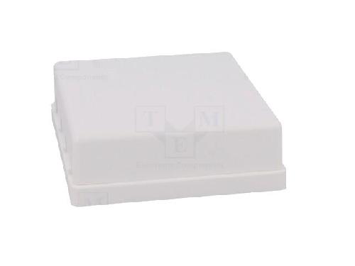 Cable - Connectique Pour Peripherique Boitier murale Keystone RJ45 femellle X4 - blanc